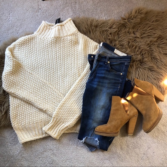 Neely Sweaters - NWT Neely Chunky Knit Funnel Neck Sweater SZ M🍁🍁